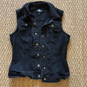 Royal bones denim vest